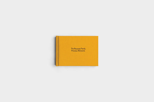 7x5 Landscape Marigold Linen Photo Book