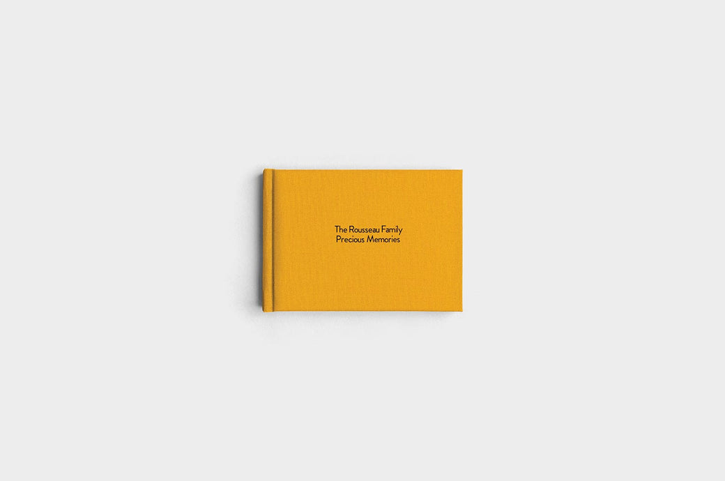 7x5 Landscape Marigold Linen Photo Book