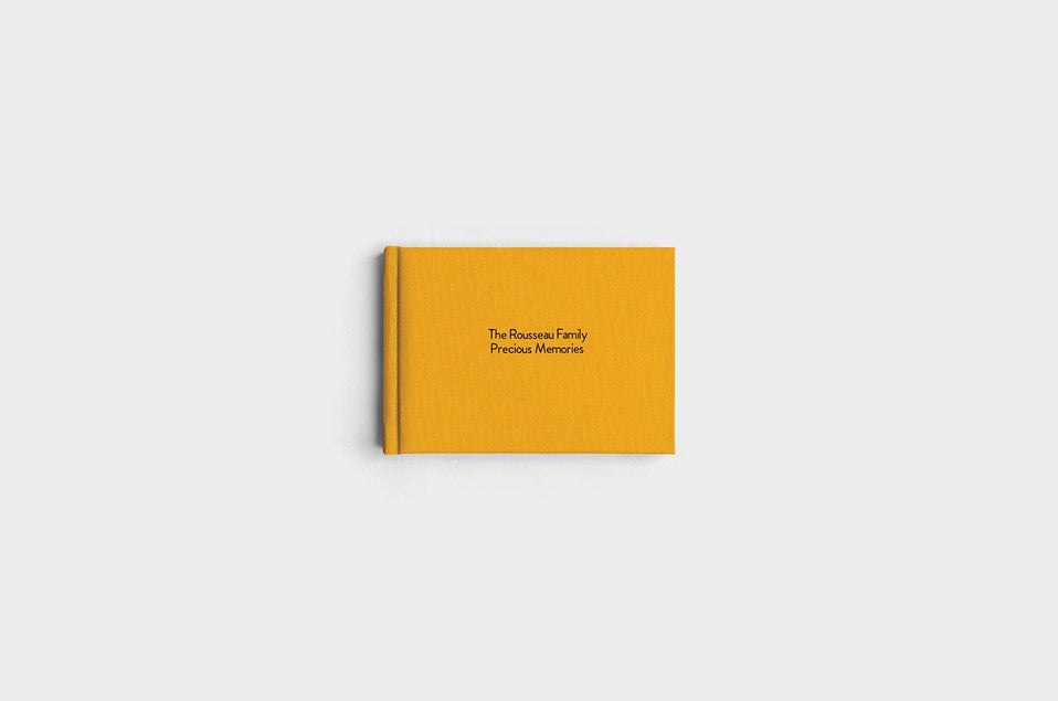 7x5 Landscape Marigold Linen Photo Book