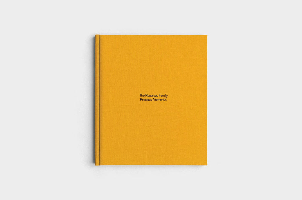 8.5x11 Portrait Marigold Linen Photo Book