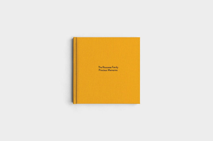 8x8 Square Marigold Linen Photo Book