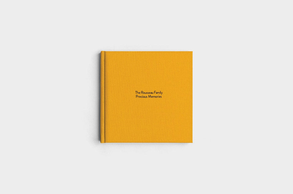 8x8 Square Marigold Linen Photo Book