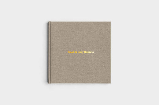 10x10 Square Moss Linen Photo Book