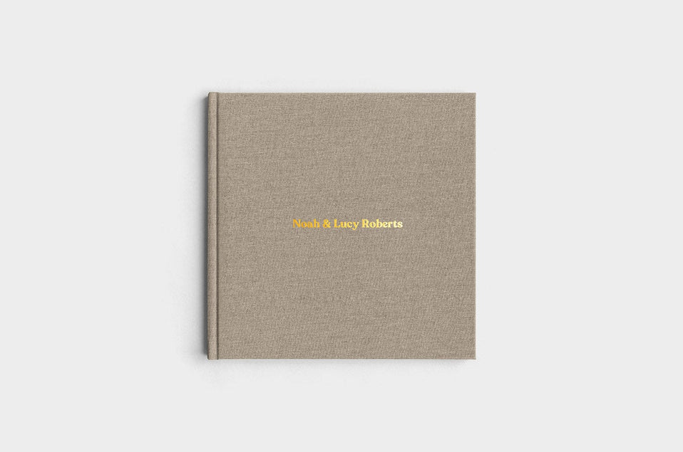 10x10 Square Moss Linen Photo Book