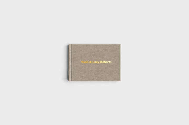 5x7 Landscape Moss Linen Photo Book