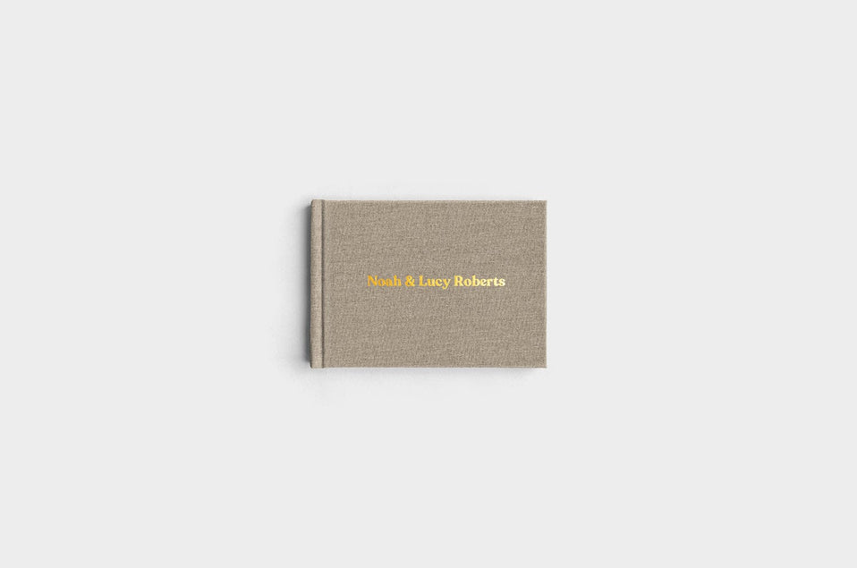 5x7 Landscape Moss Linen Photo Book