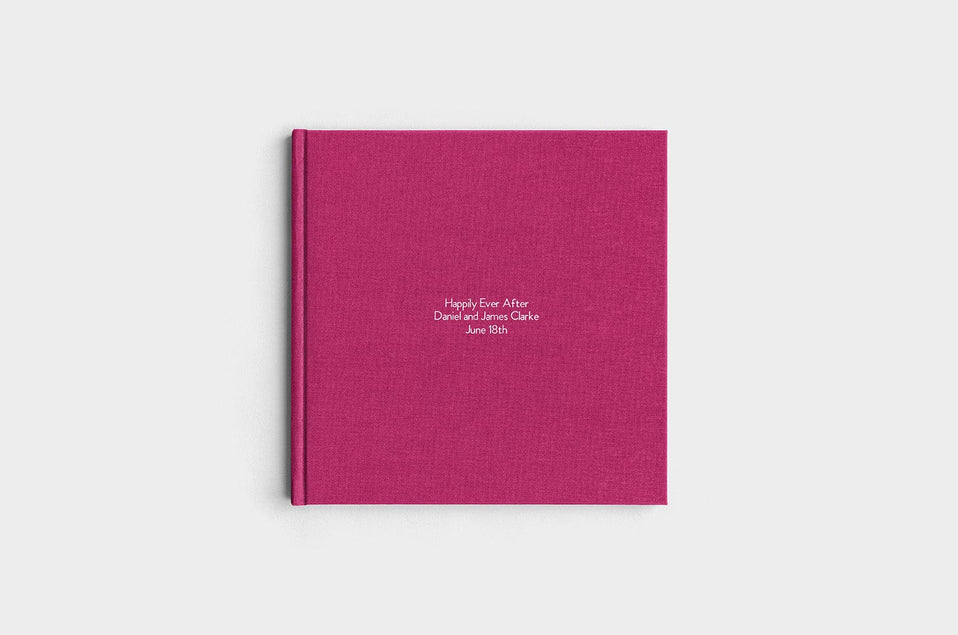 10x10 Square Mulberry Linen Photo Book