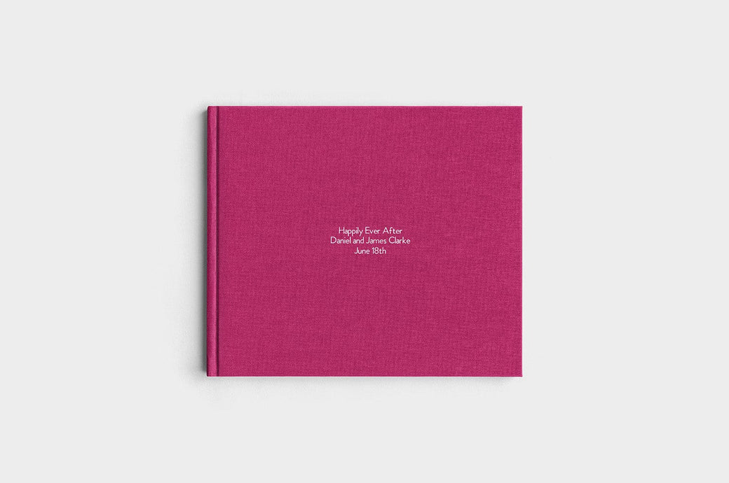  8.5x11 Landscape Mulberry Linen Photo Book