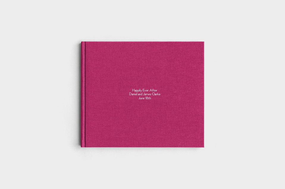  8.5x11 Landscape Mulberry Linen Photo Book