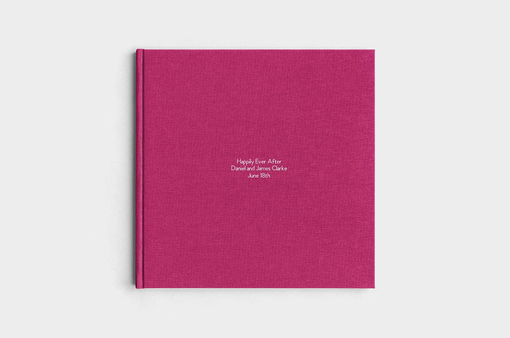 12x12 Square Mulberry Linen Photo Book
