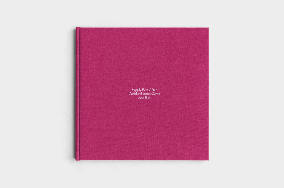 12x12 Square Mulberry Linen Photo Book