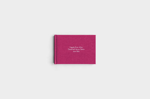 5x7 Landscape Mulberry Linen Photo Book