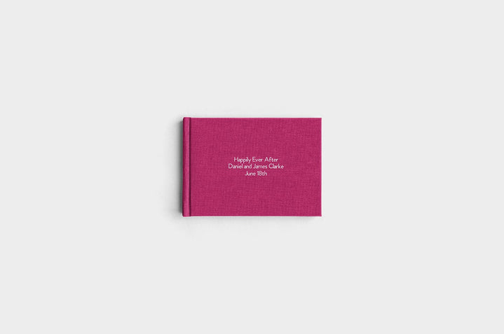 5x7 Landscape Mulberry Linen Photo Book