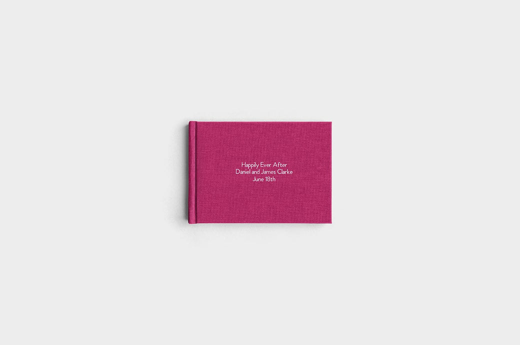 5x7 Landscape Mulberry Linen Photo Book