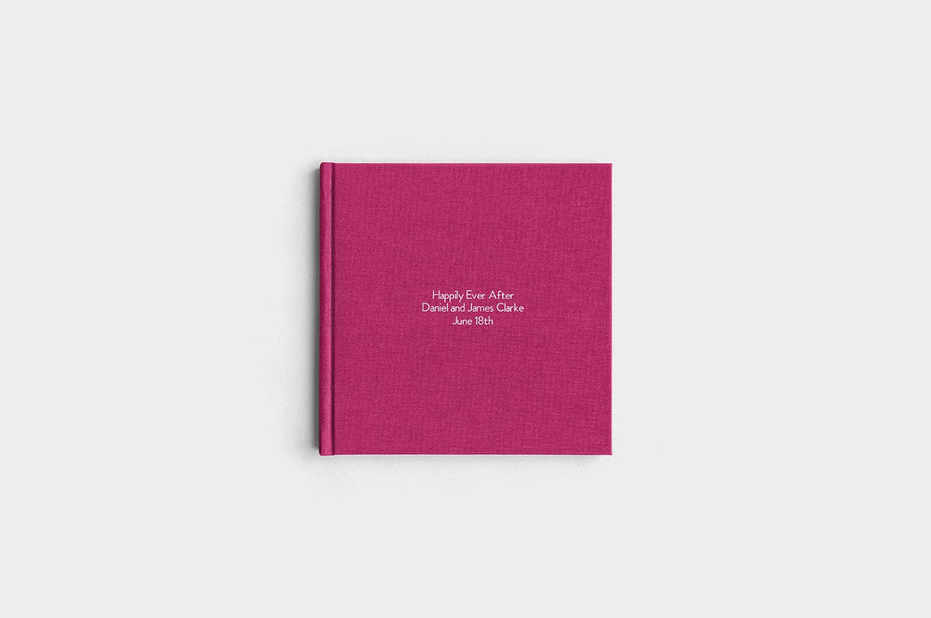 8x8 Square Mulberry Linen Photo Book