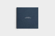 10x10 Square Navy Linen Photo Book