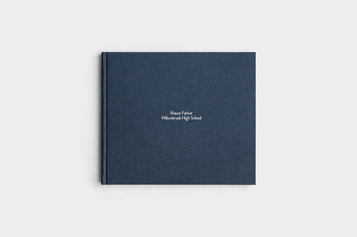 8.5x11 Landscape Navy Linen Photo Book