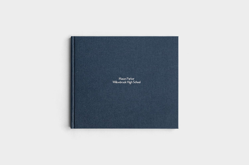 8.5x11 Landscape Navy Linen Photo Book