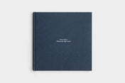 12x12 Square Navy Linen Photo Book