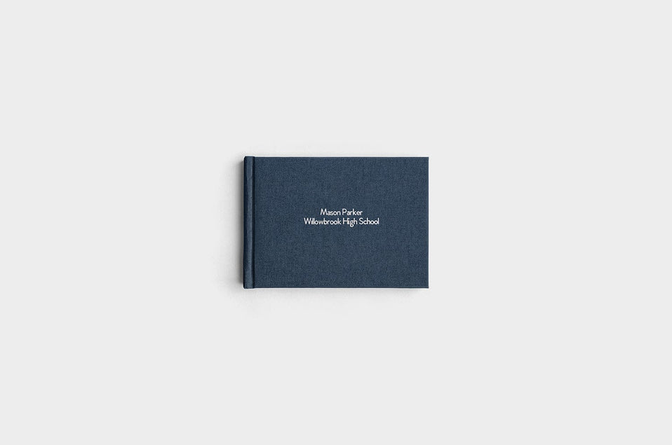 5x7 Landscape Navy Linen Photo Book