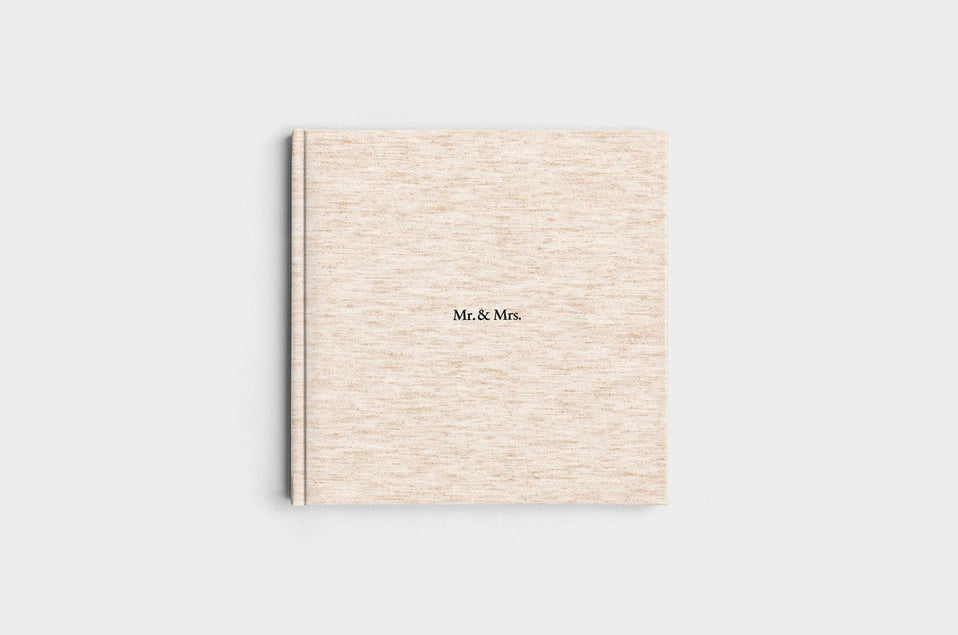 10x10 Square Oatmeal Linen Photo Book