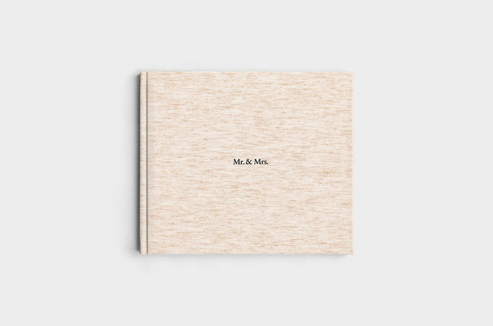 8.5x11 Landscape Oatmeal Linen Photo Book