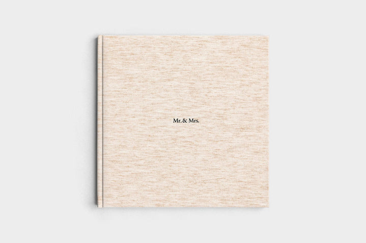 12x12 Square Oatmeal Linen Photo Book