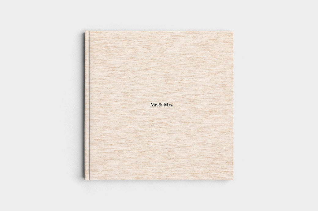 12x12 Square Oatmeal Linen Photo Book