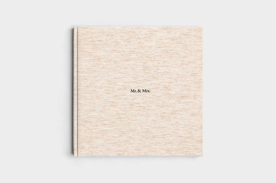 12x12 Square Oatmeal Linen Photo Book