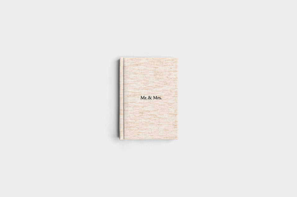 5x7 Portrait Oatmeal Linen Photo Book