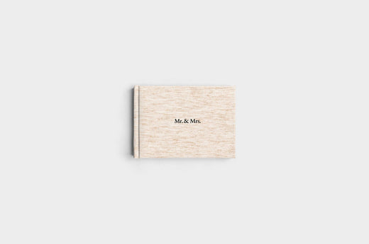 5x7 Landscape Oatmeal Linen Photo Book