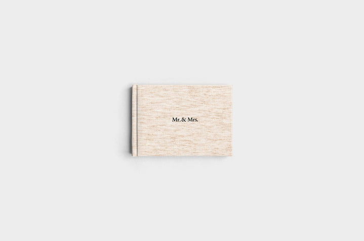 5x7 Landscape Oatmeal Linen Photo Book