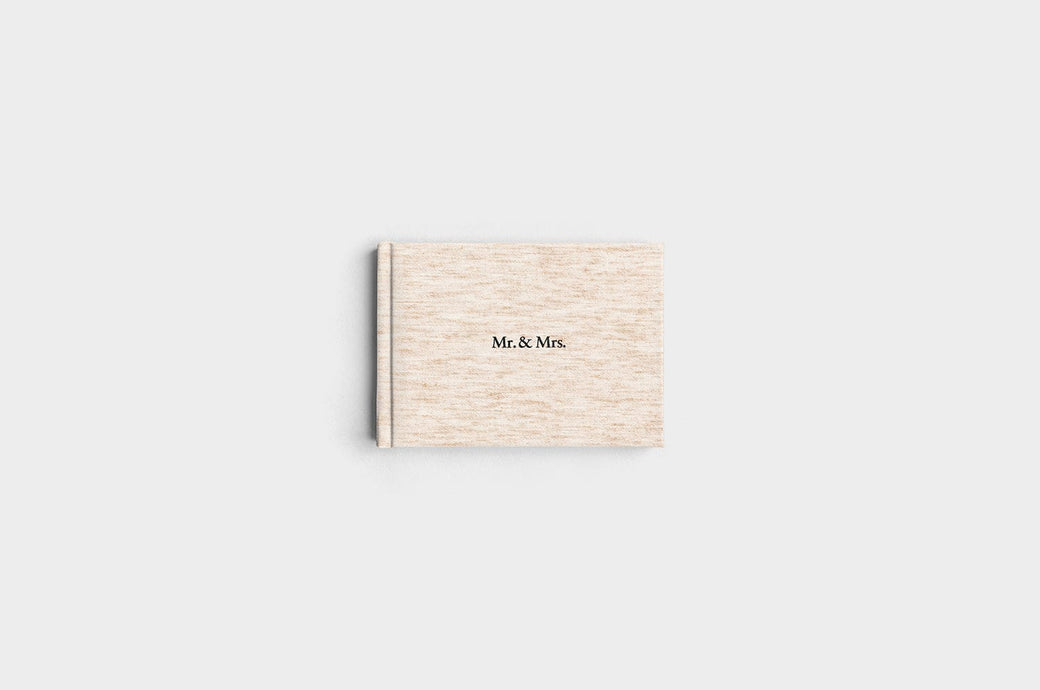 5x7 Landscape Oatmeal Linen Photo Book