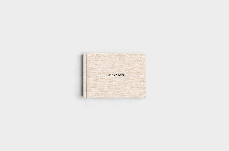 5x7 Landscape Oatmeal Linen Photo Book