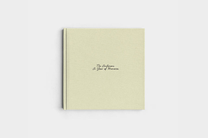 10x10 Square Pistachio Linen Photo Book