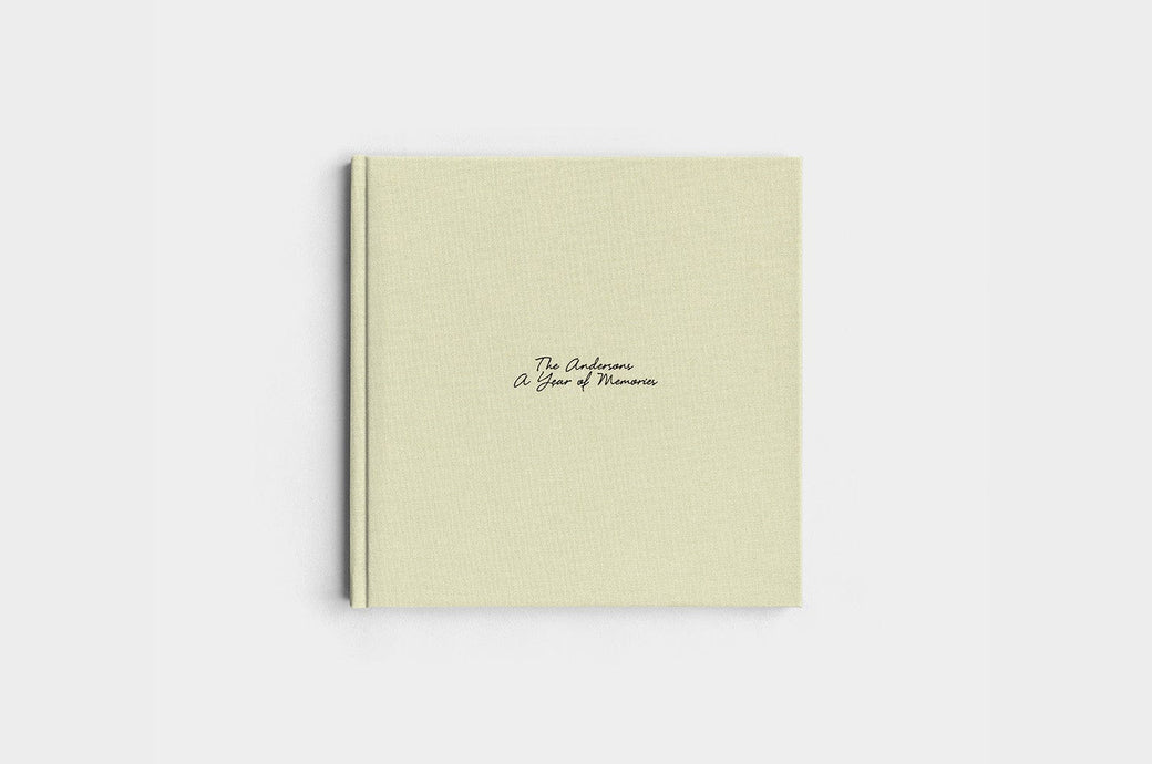 10x10 Square Pistachio Linen Photo Book