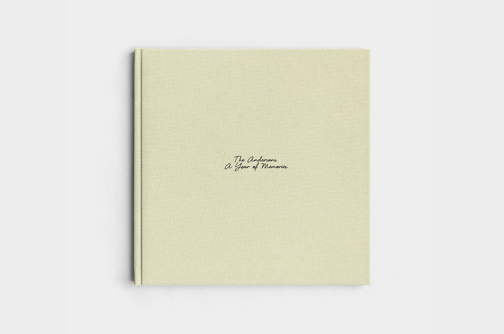 12x12 Square Pistachio Linen Photo Book
