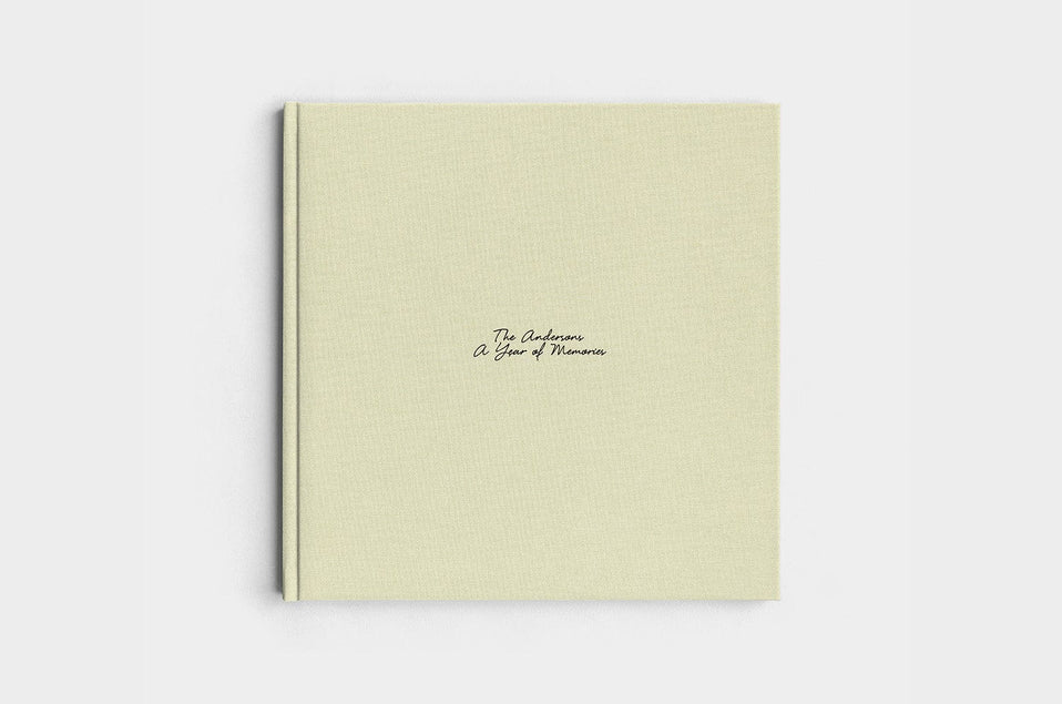 12x12 Square Pistachio Linen Photo Book