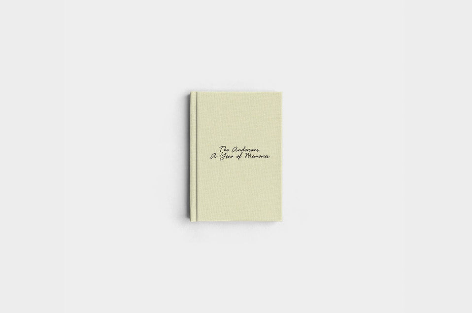 5x7 Portrait Pistachio Linen Photo Book