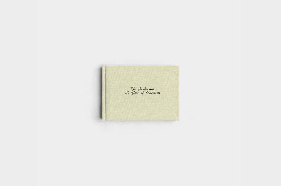 5x7 Landscape Pistachio Linen Photo Book