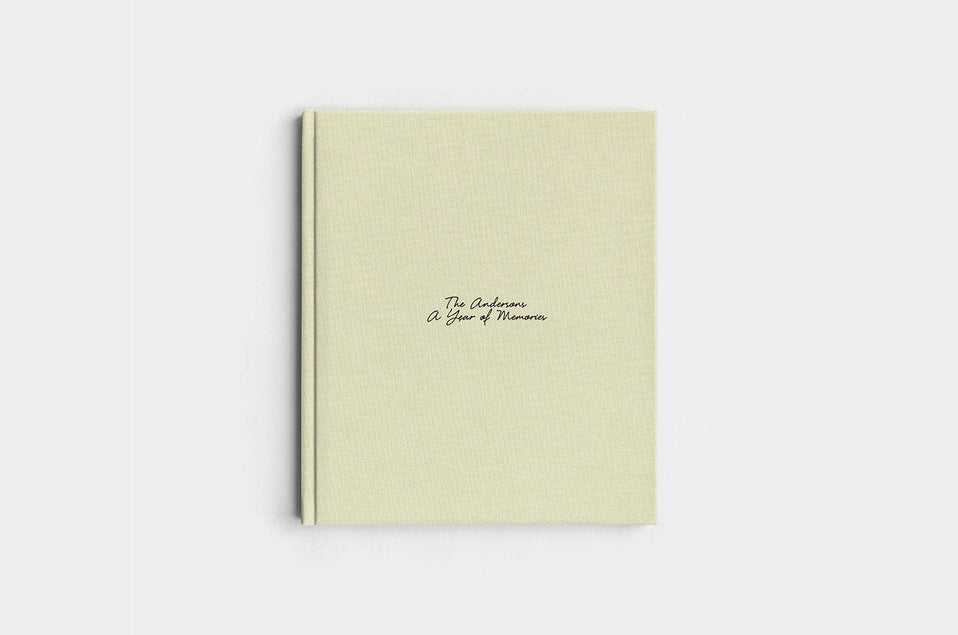 8.5x11 Portrait Pistachio Linen Photo Book