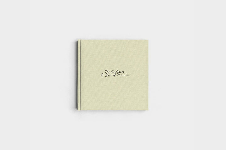 8x8 Square Pistachio Linen Photo Book