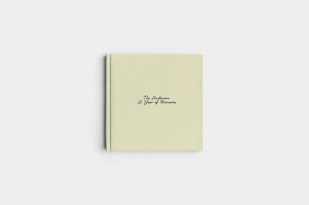8x8 Square Pistachio Linen Photo Book