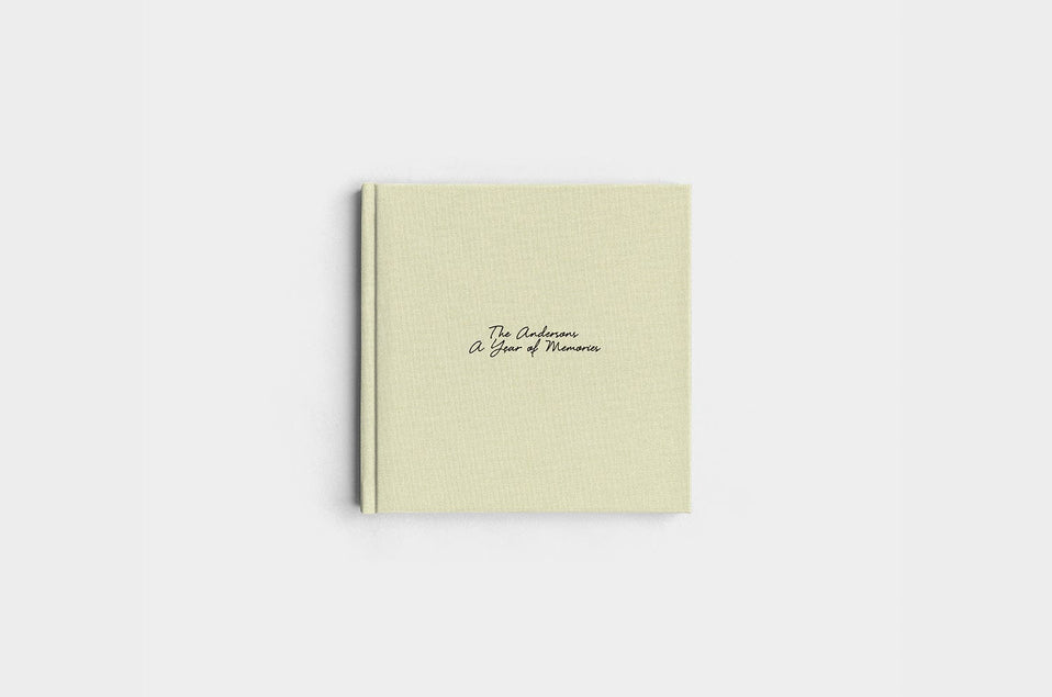 8x8 Square Pistachio Linen Photo Book