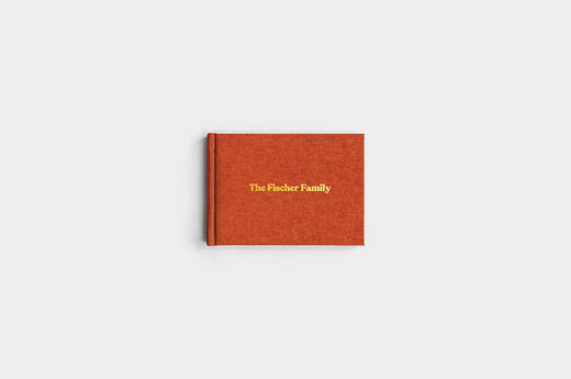 5x7 Landscape Rust Linen Photo Book