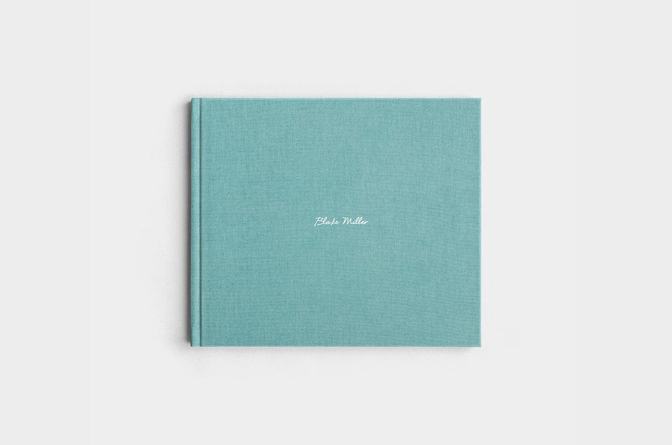 8.5x11 Landscape Sea Linen Photo Book