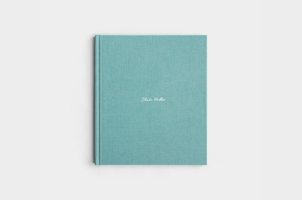 8.5x11 Portrait Sea Linen Photo Book