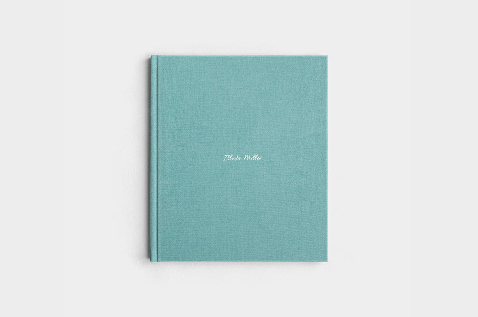 8.5x11 Portrait Sea Linen Photo Book