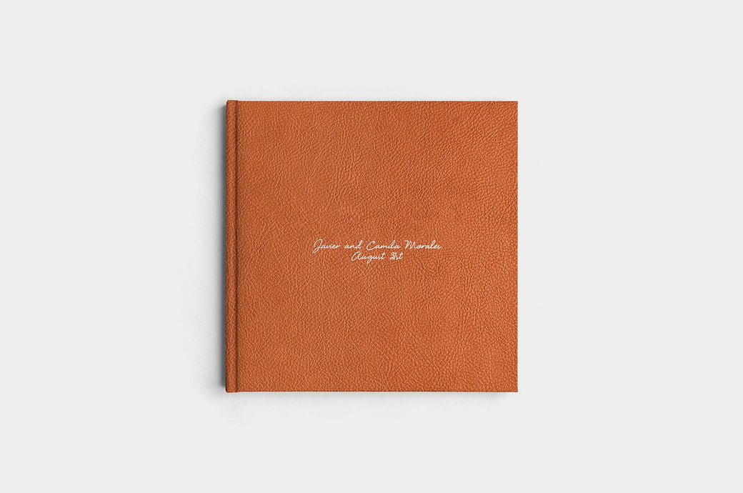 10x10 Square Camel Linen Photo Book