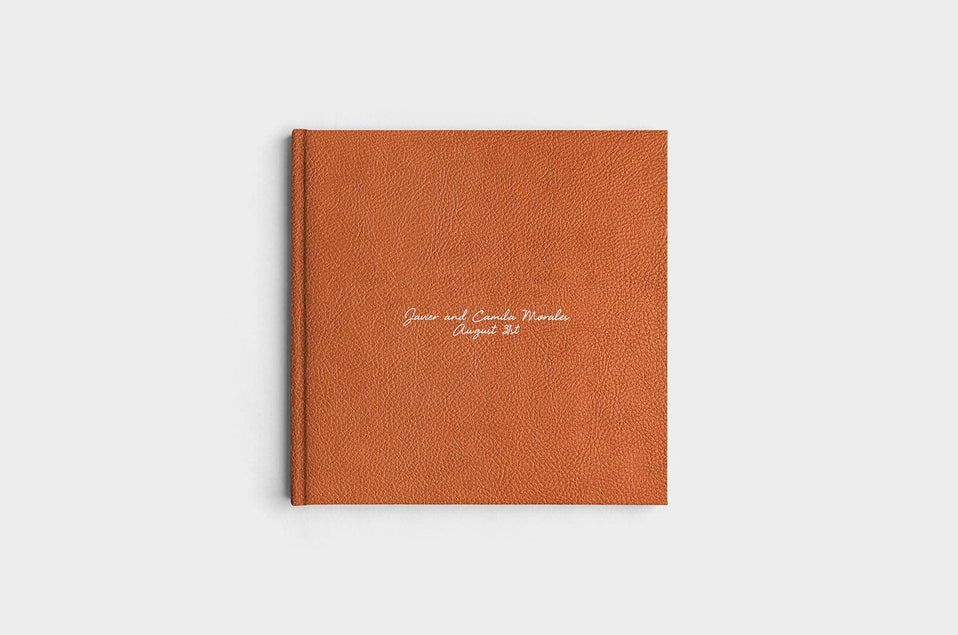 10x10 Square Camel Linen Photo Book
